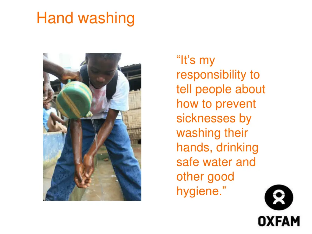 hand washing