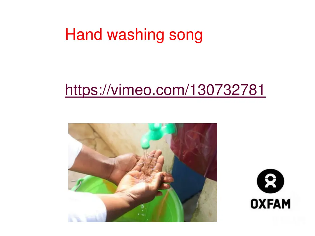 hand washing song