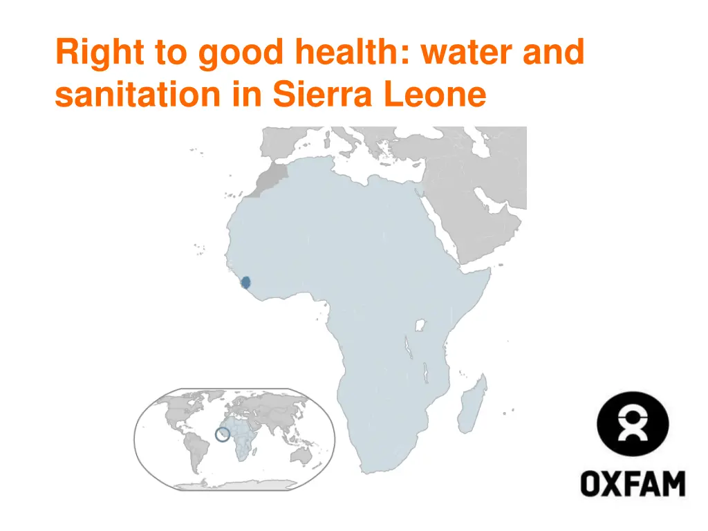 right to good health water and sanitation