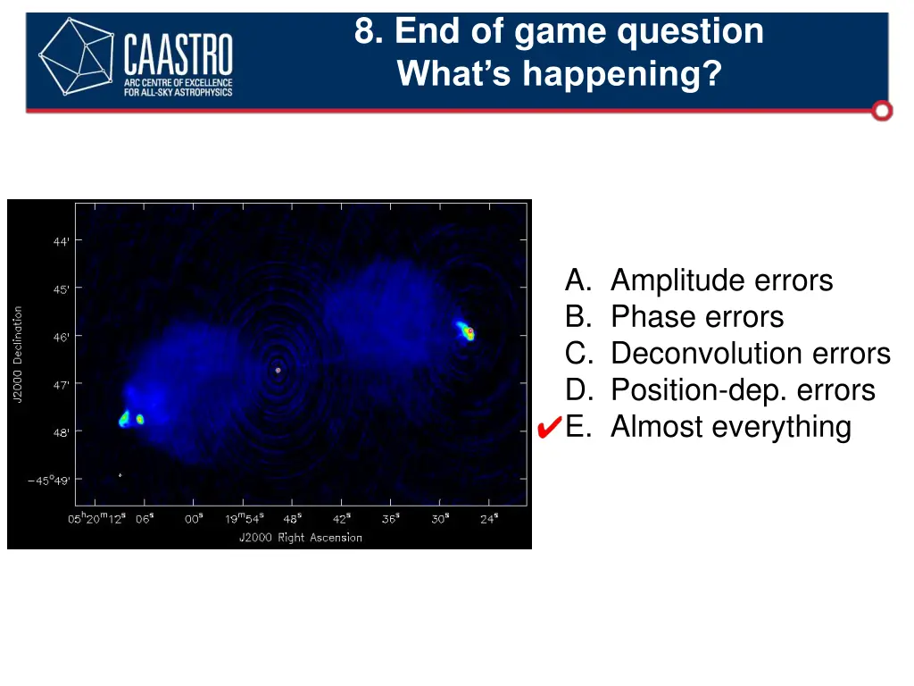 8 end of game question what s happening