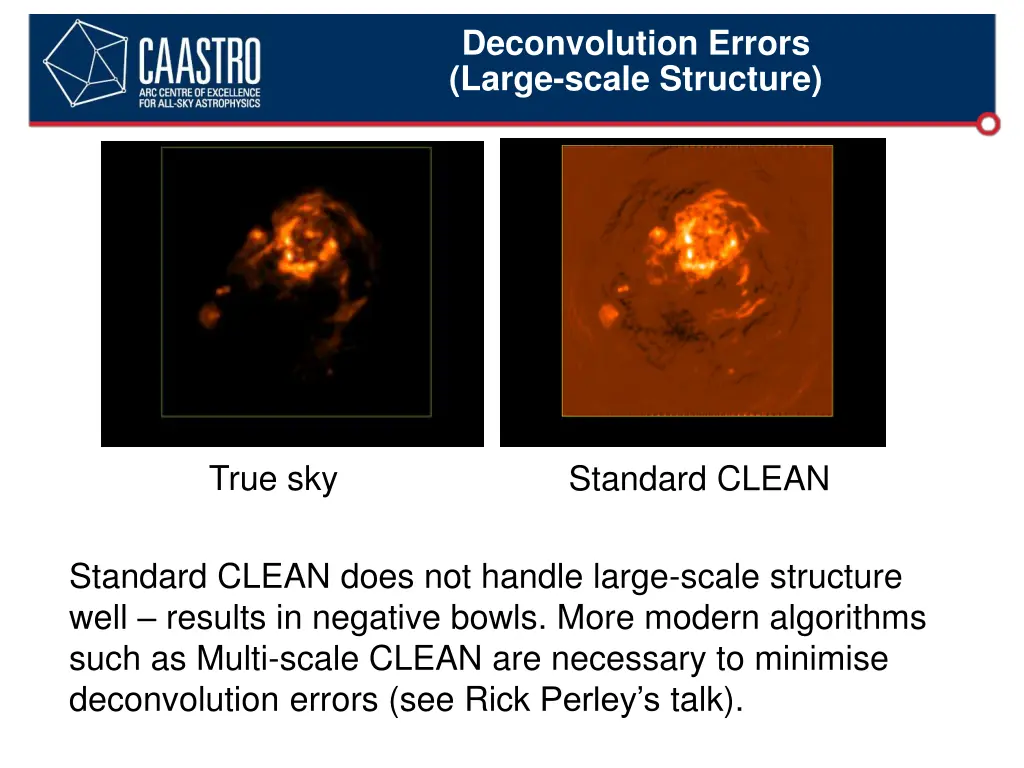 deconvolution errors large scale structure