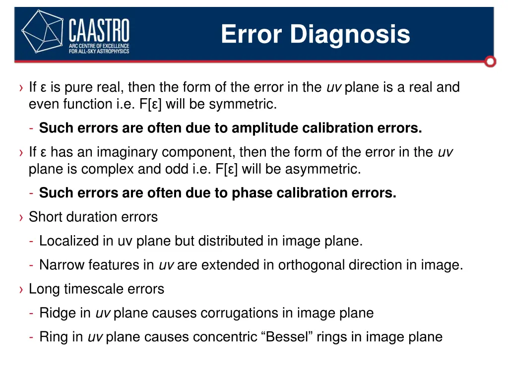 error diagnosis