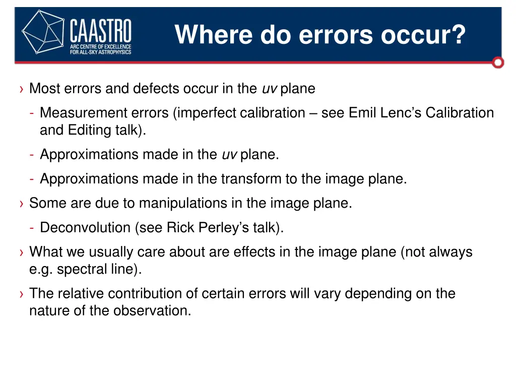 where do errors occur