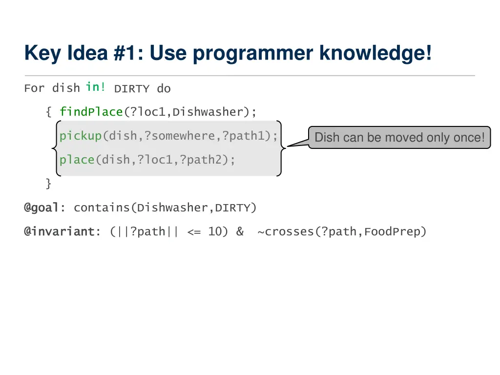 key idea 1 use programmer knowledge