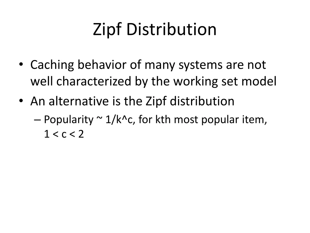 zipf distribution