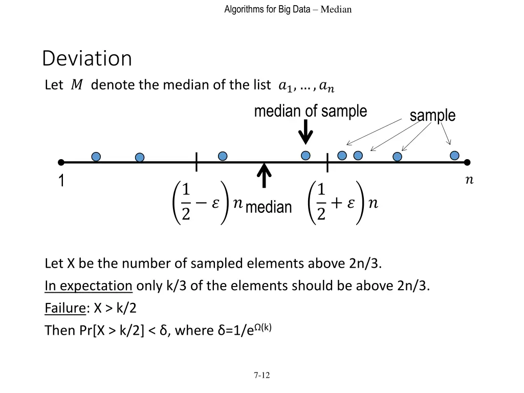 algorithms for big data median