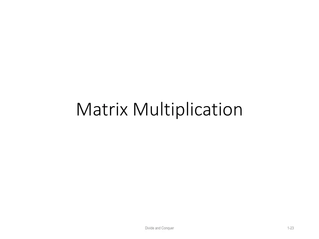 matrix multiplication