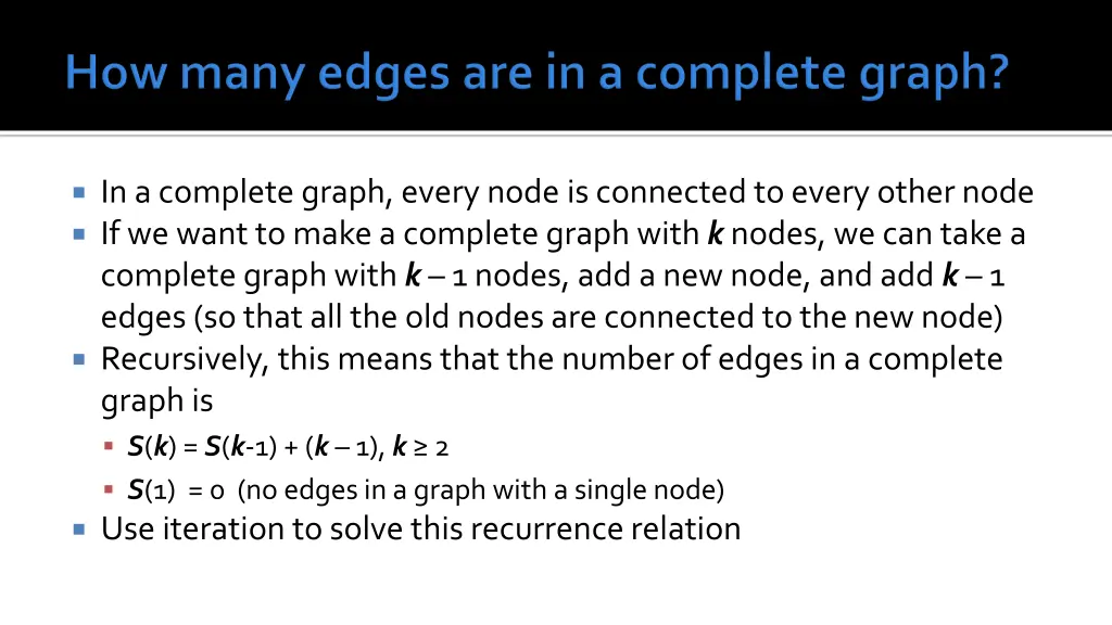 in a complete graph every node is connected