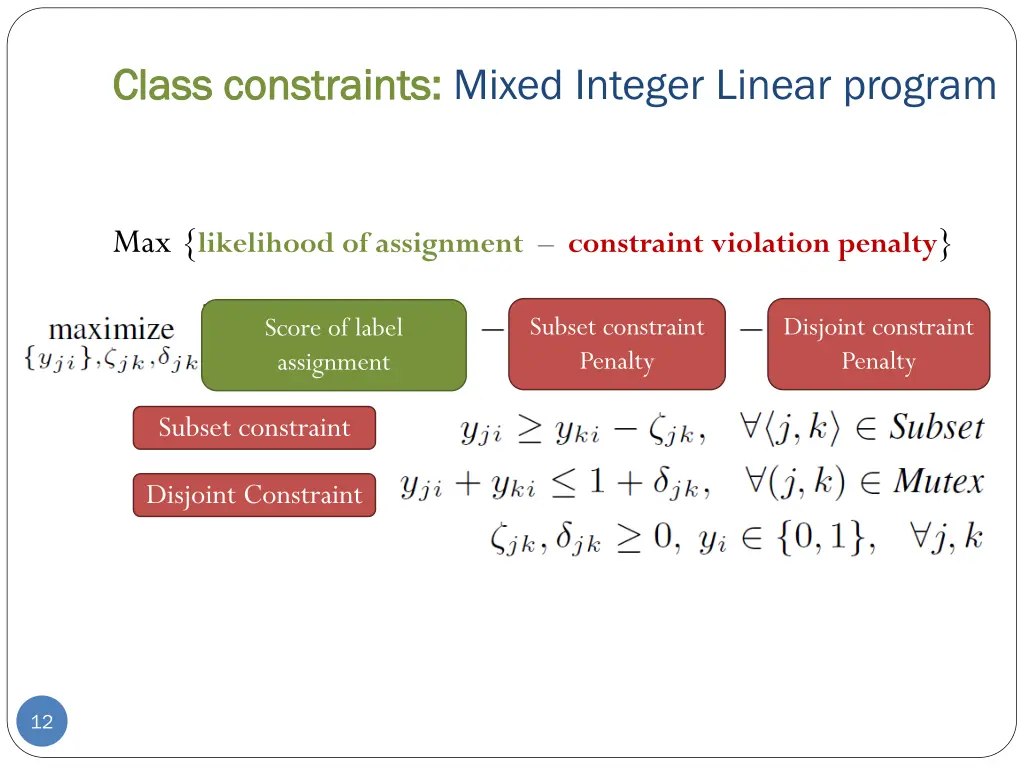 class constraints class constraints mixed integer 1