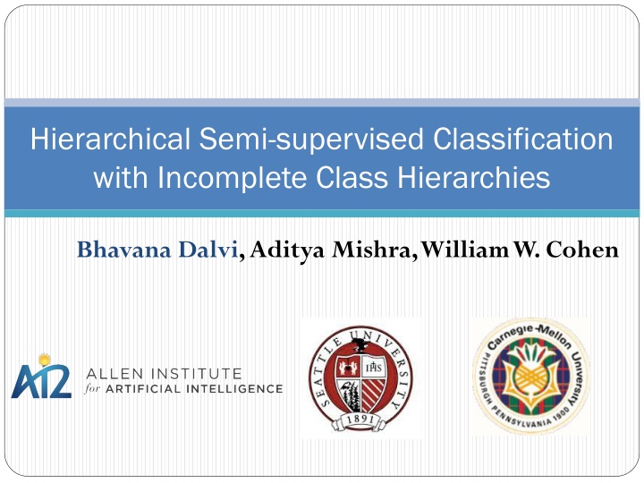 hierarchical semi supervised classification with