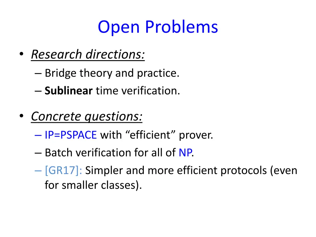 open problems