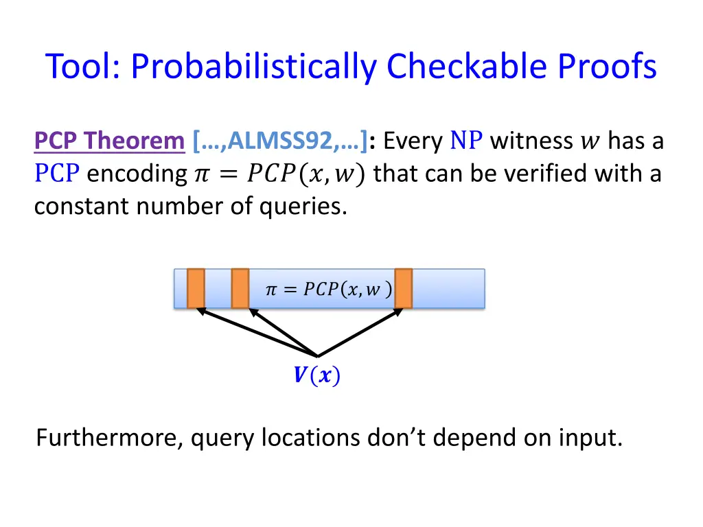 tool probabilistically checkable proofs