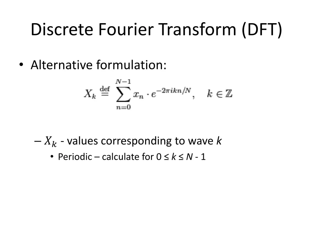 discrete fourier transform dft 1