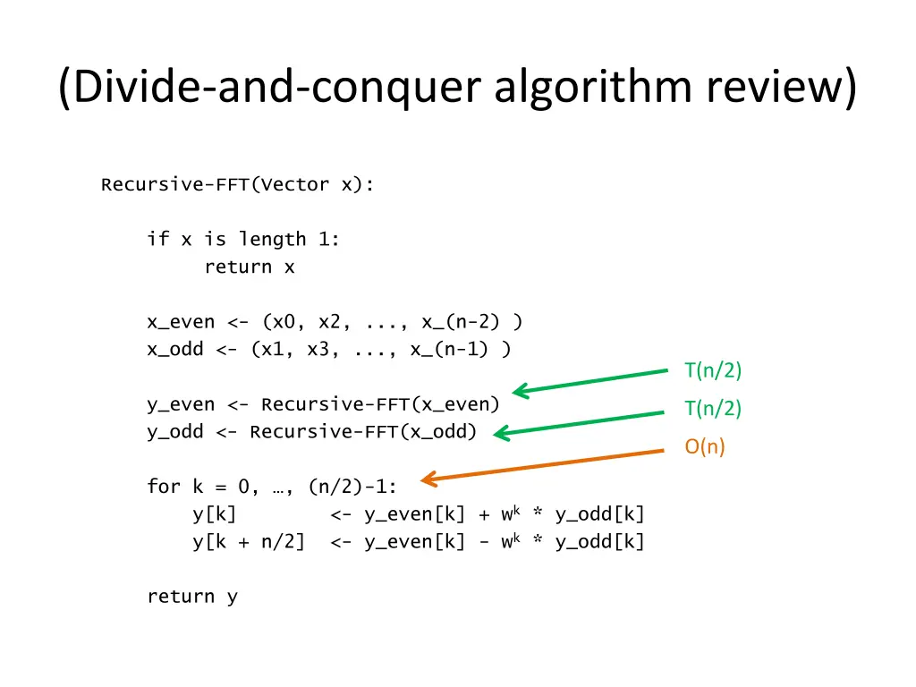 divide and conquer algorithm review