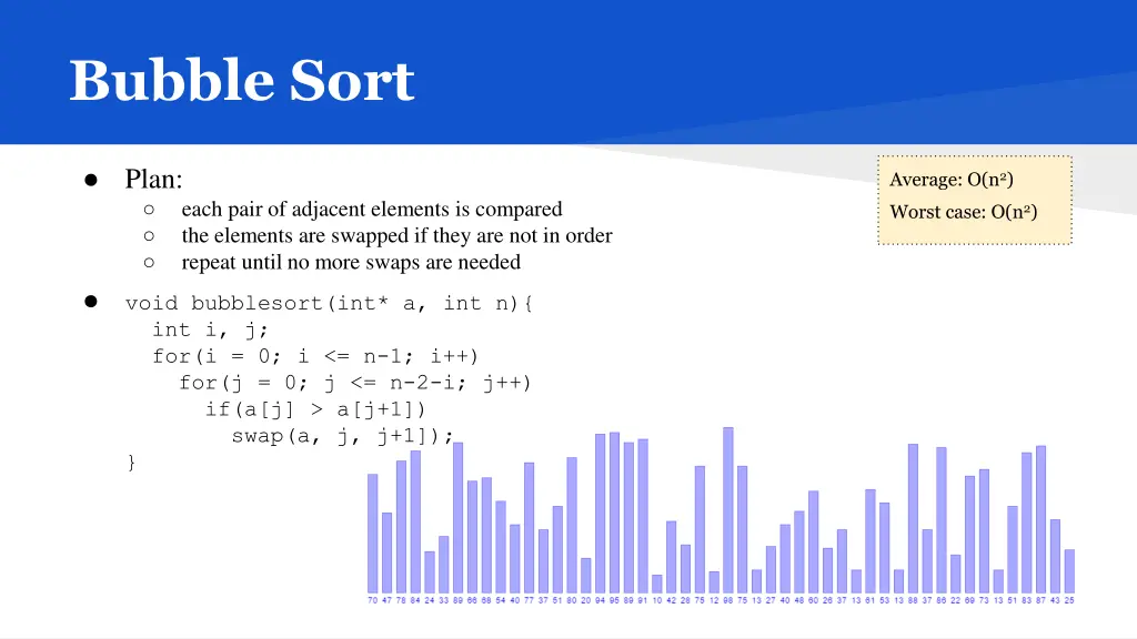 bubble sort