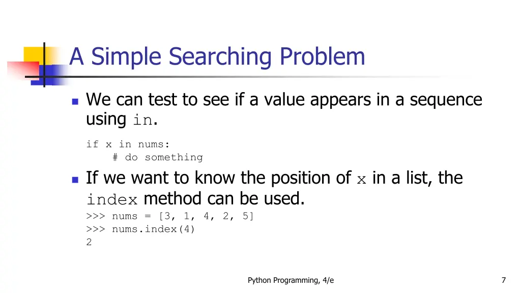 a simple searching problem 2