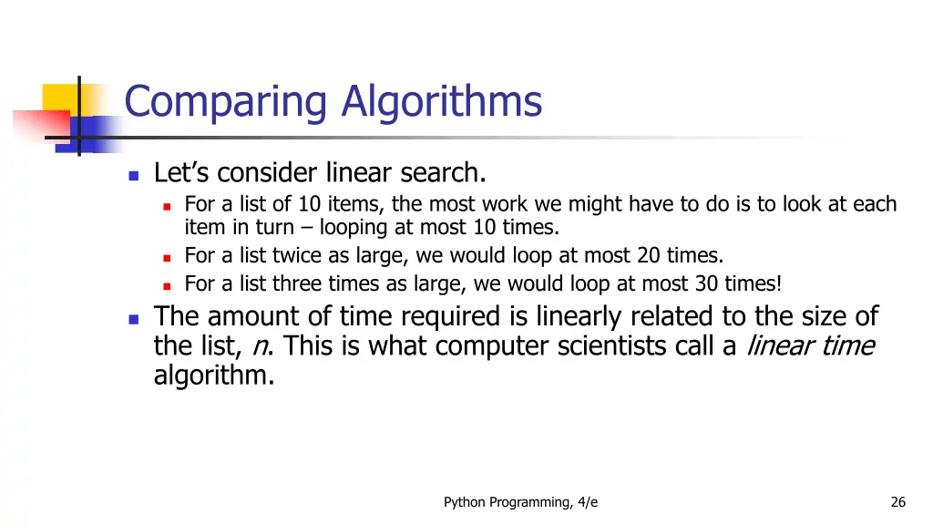 comparing algorithms 5