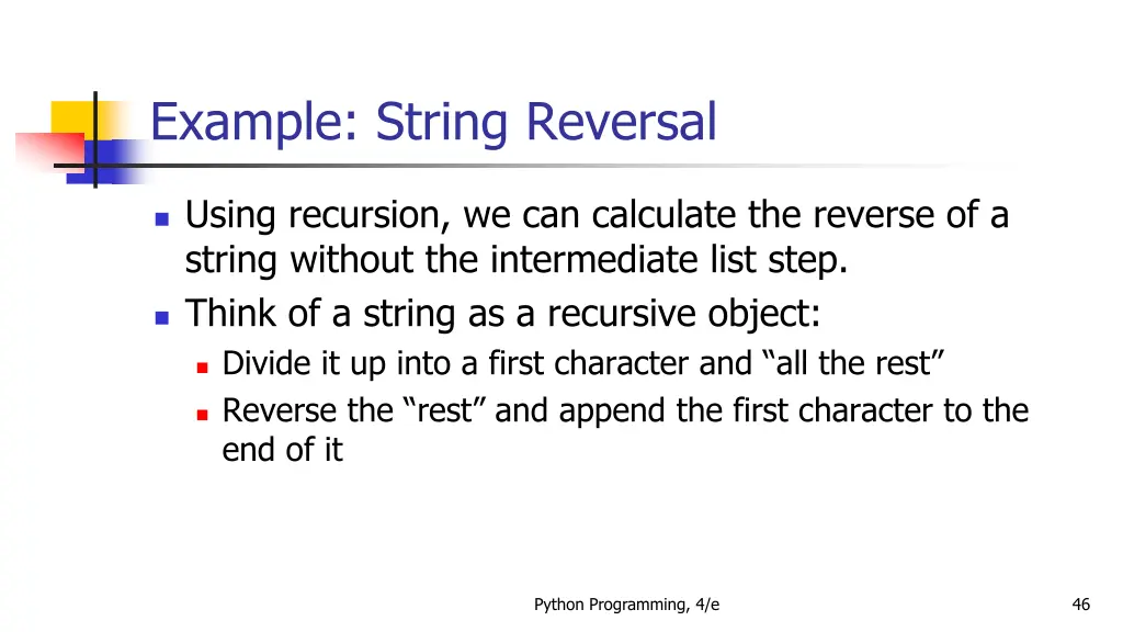 example string reversal 1