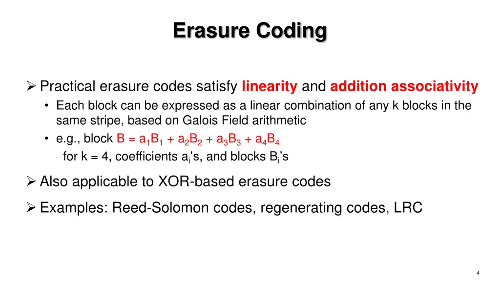 erasure coding 1