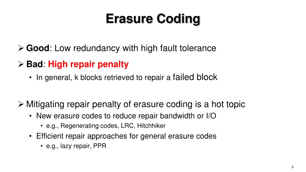 erasure coding 2