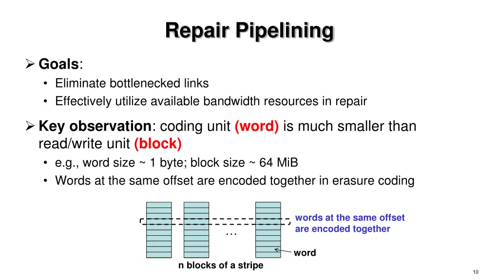 repair pipelining