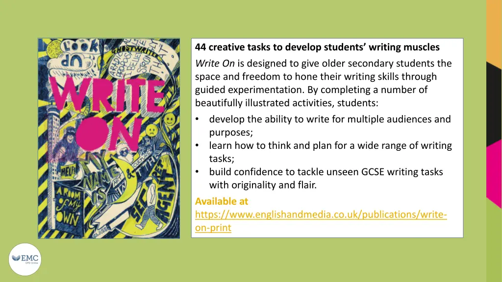 44 creative tasks to develop students writing