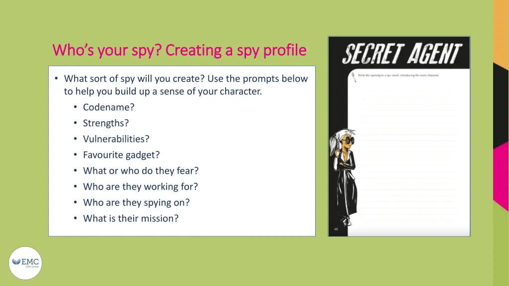 who s your spy creating a spy profile who s your