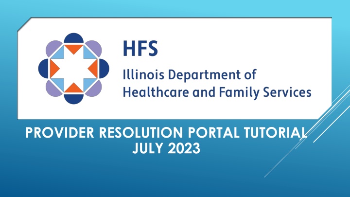 provider resolution portal tutorial july 2023