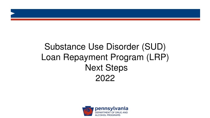 substance use disorder sud loan repayment program