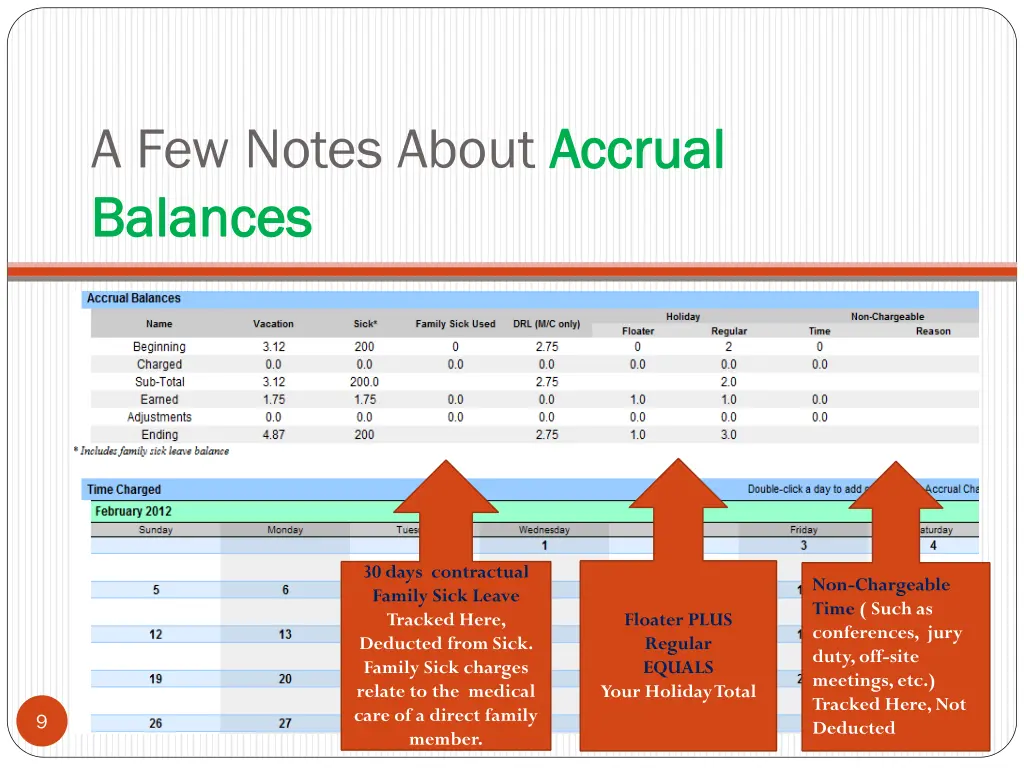 a few notes about accrual balances balances