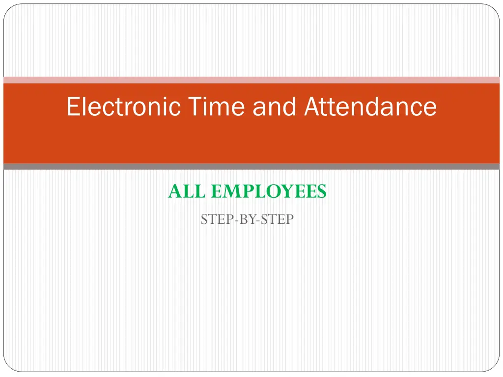 electronic time and attendance 1