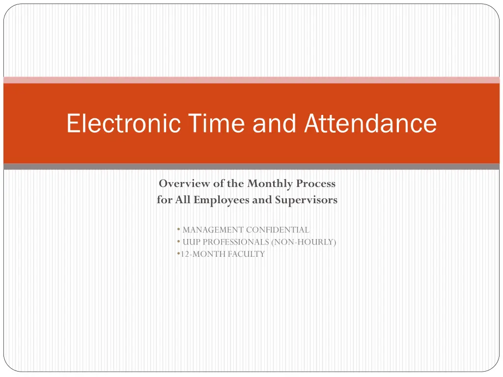 electronic time and attendance