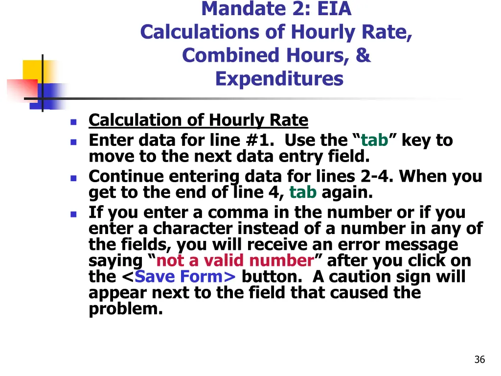 mandate 2 eia calculations of hourly rate