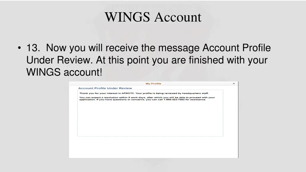 wings account 11