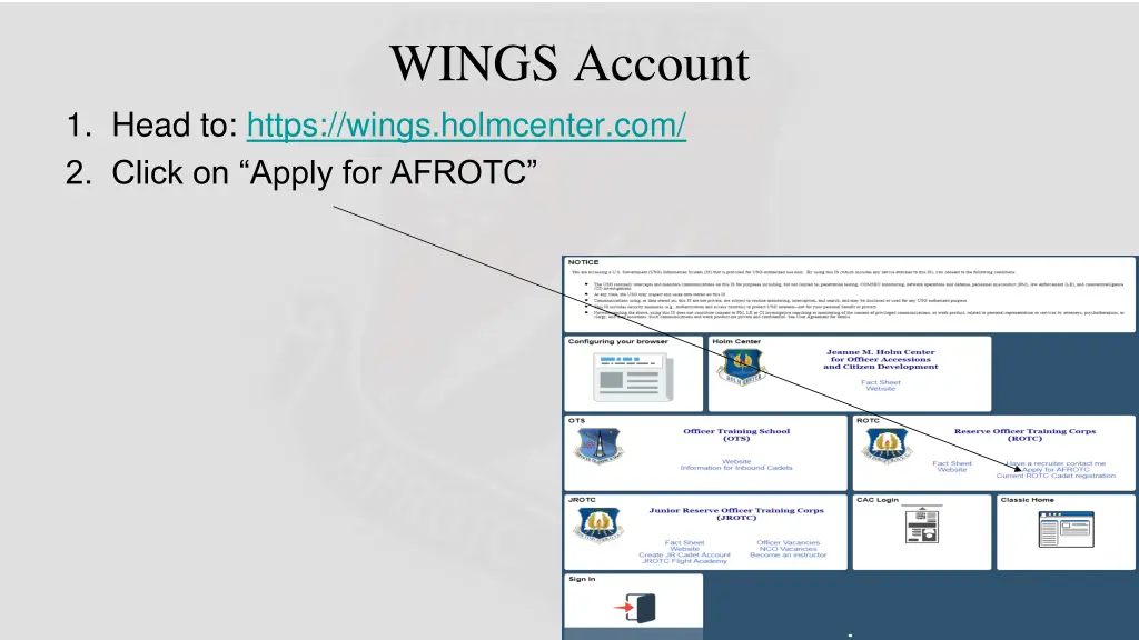 wings account