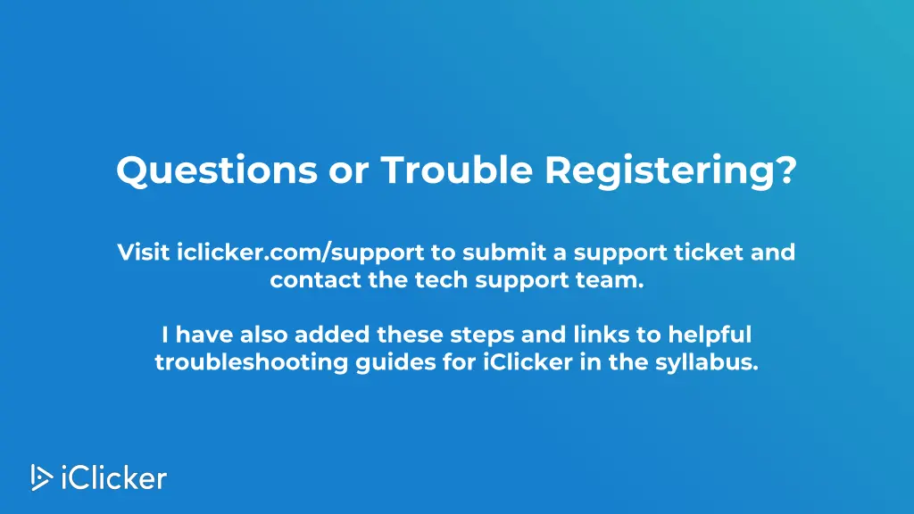 questions or trouble registering