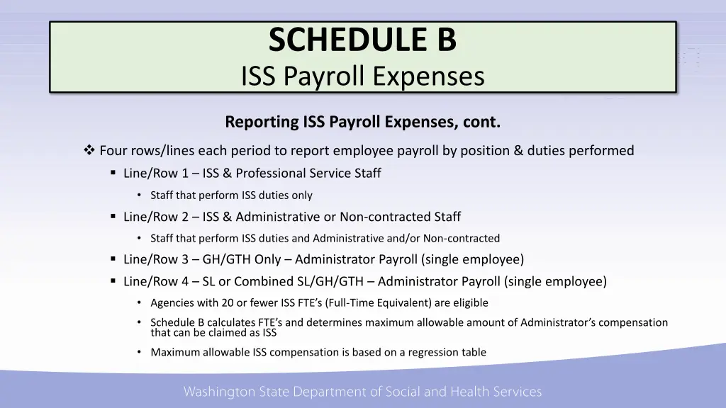 schedule b iss payroll expenses 3