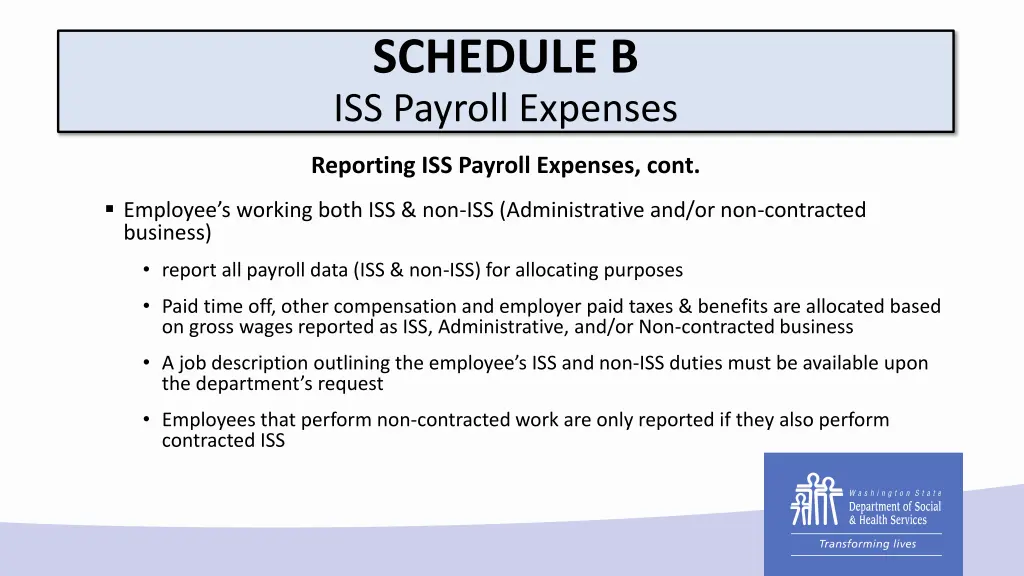 schedule b iss payroll expenses 4