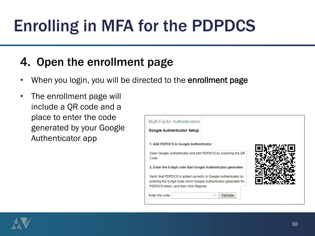 enrolling in mfa for the pdpdcs 3