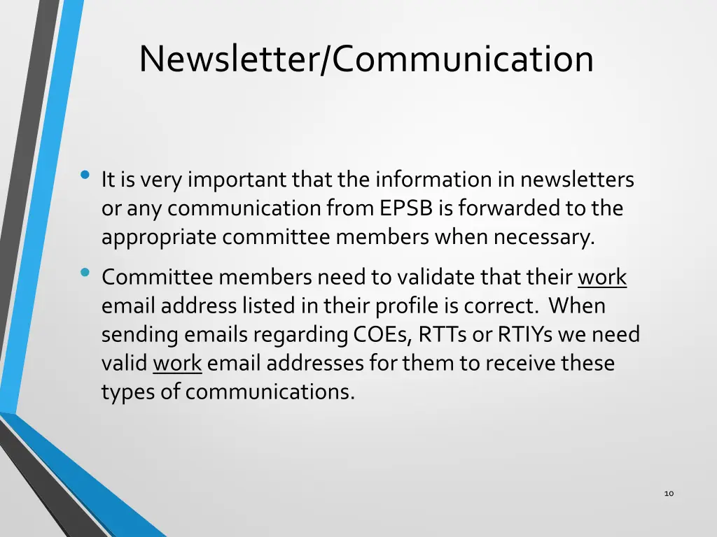 newsletter communication