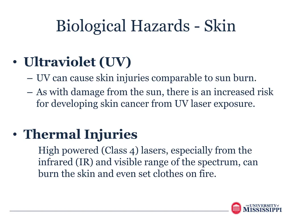 biological hazards skin