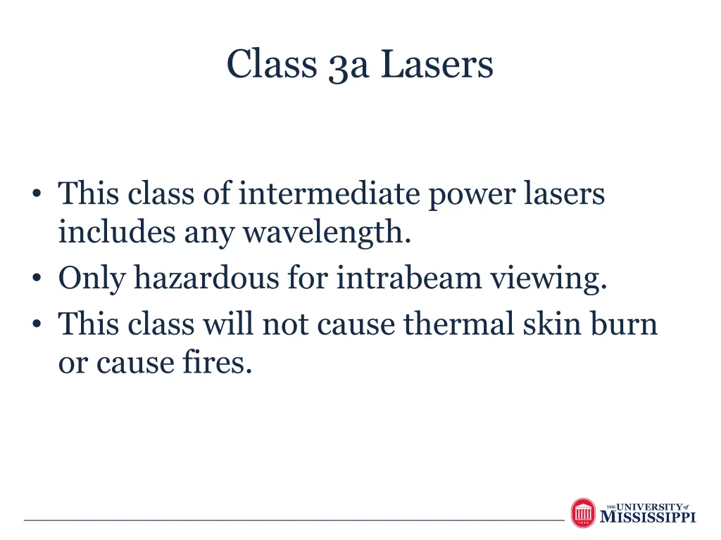 class 3a lasers