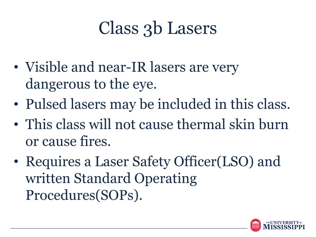 class 3b lasers