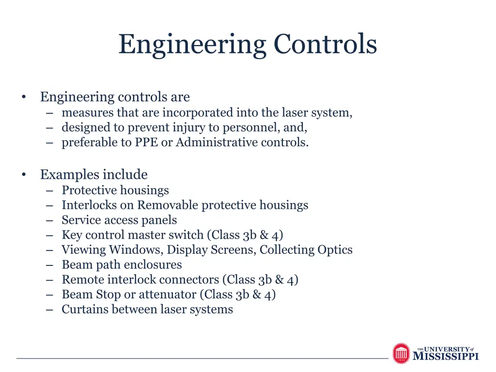 engineering controls