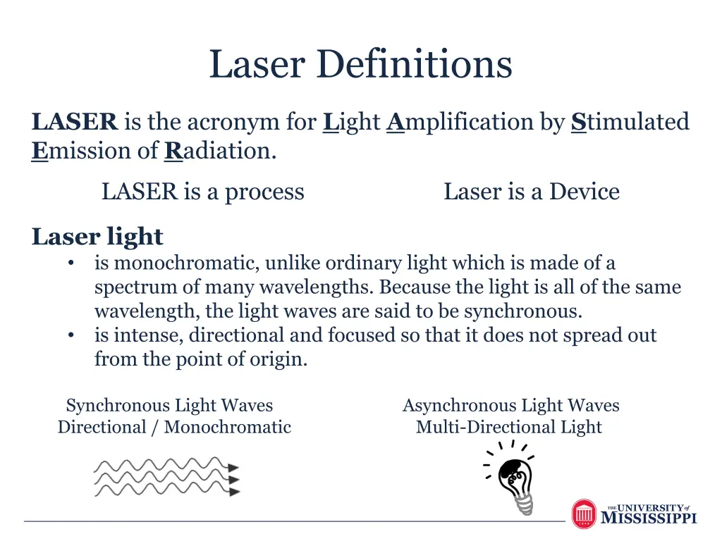 laser definitions