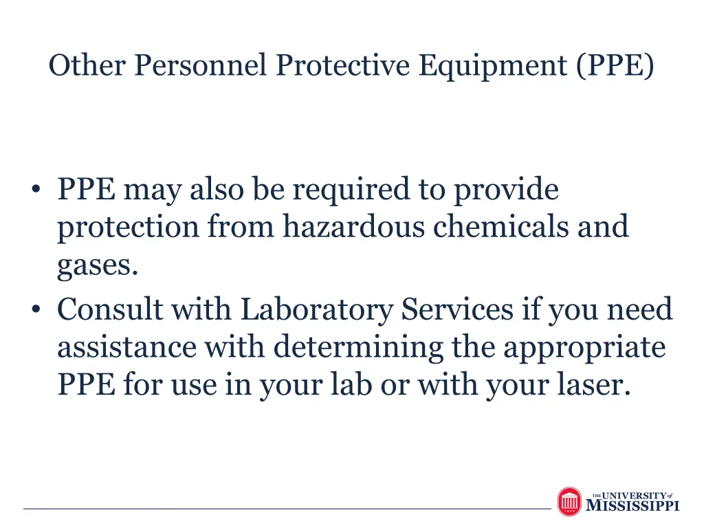 other personnel protective equipment ppe