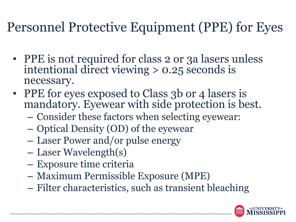 personnel protective equipment ppe for eyes