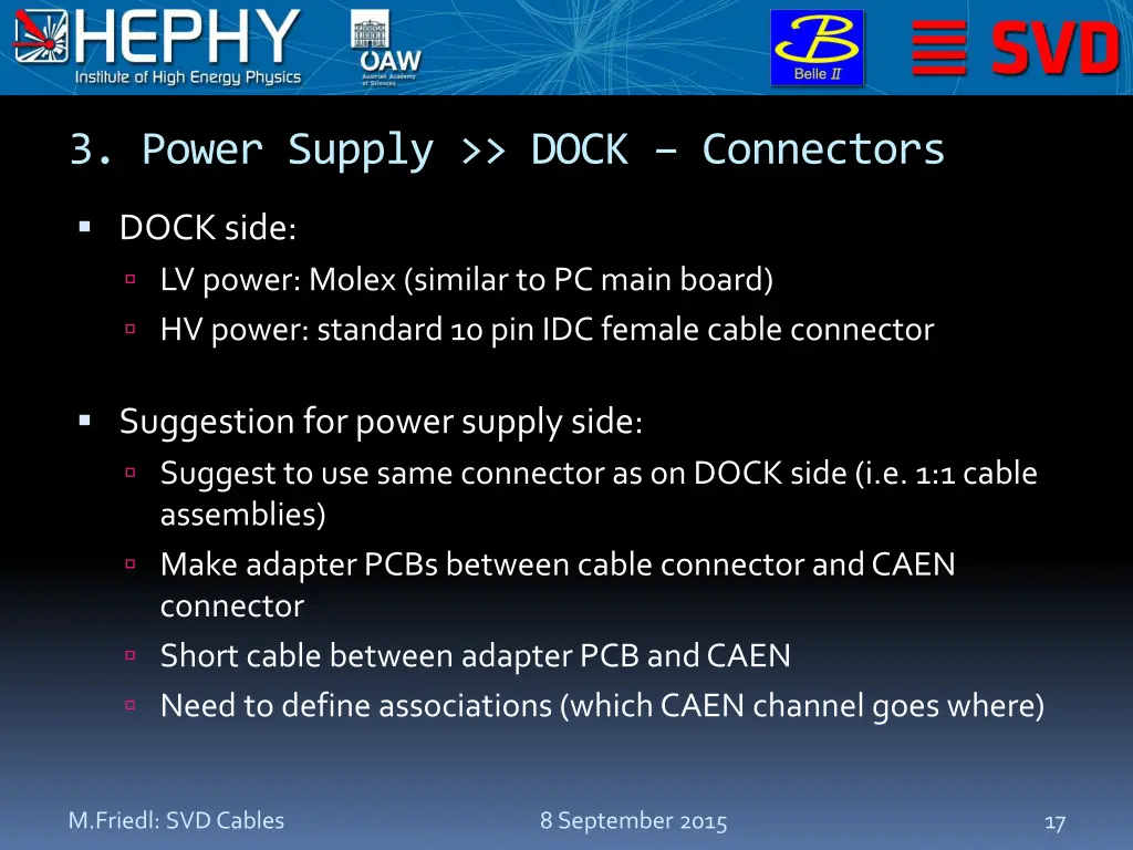 3 power supply dock connectors