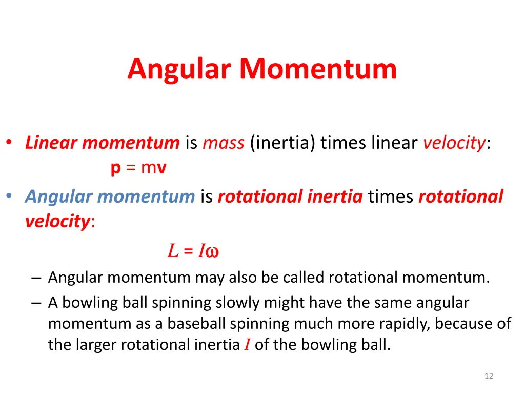 angular momentum