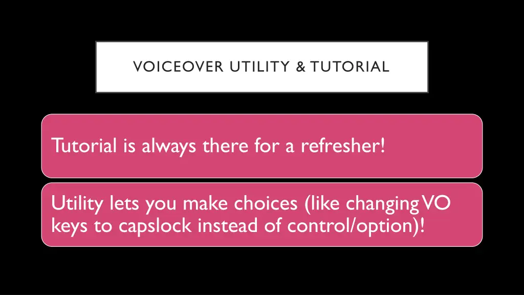 voiceover utility tutorial